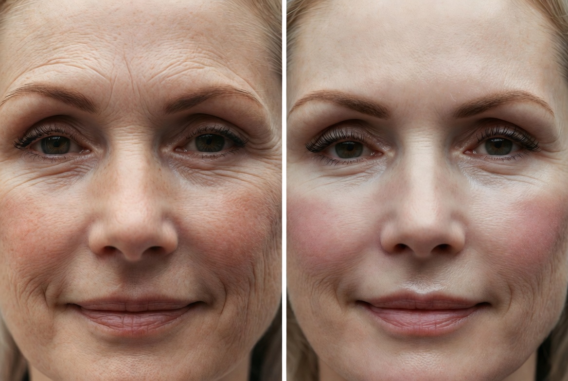 Facial treatment result