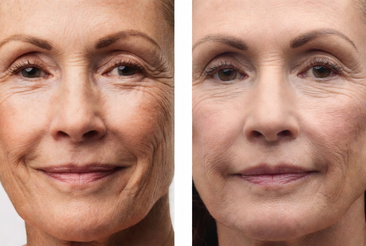 Facial treatment result