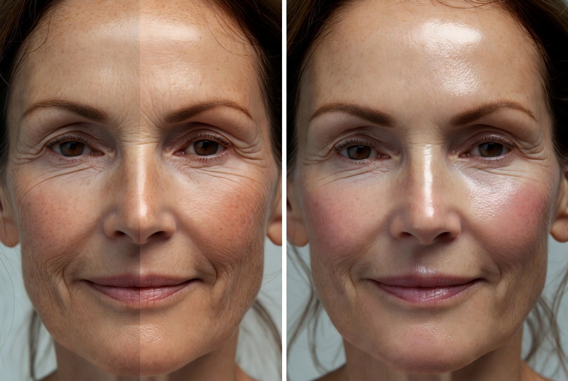 Facial treatment result